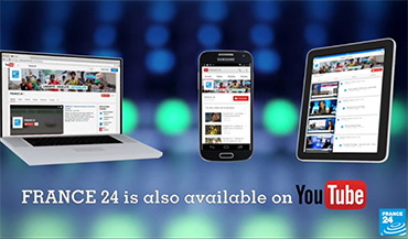 La chaîne Youtoube de France 24 - version anglaise